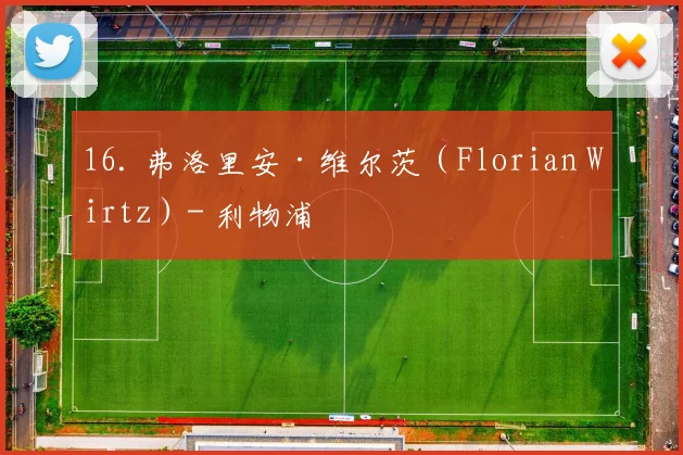 16. 弗洛里安·维尔茨（Florian Wirtz）- 利物浦