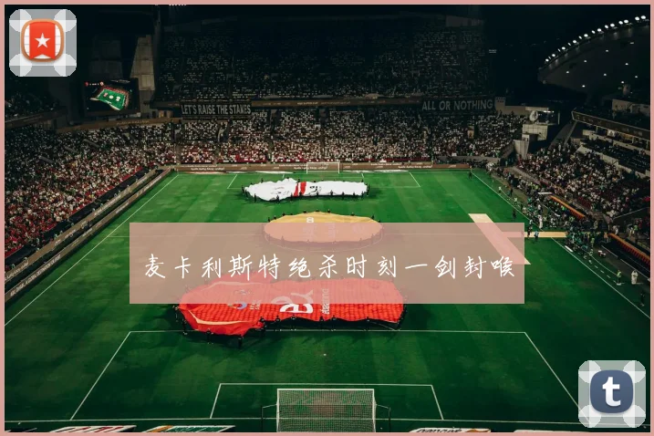 麦卡利斯特绝杀时刻一剑封喉
